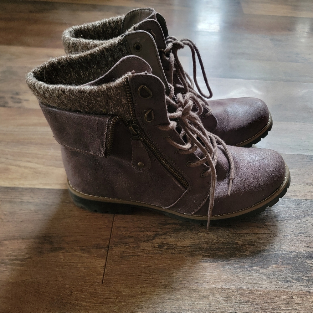 Cliffs by Cliff Mountain Taupe Ankle Boots